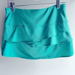 Lucky in Love Teal Scallop Skirt for tennis or pickleball